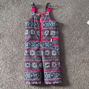 Carter's Pink and Blue Patterned snow bib - bundle with other smaller bib
